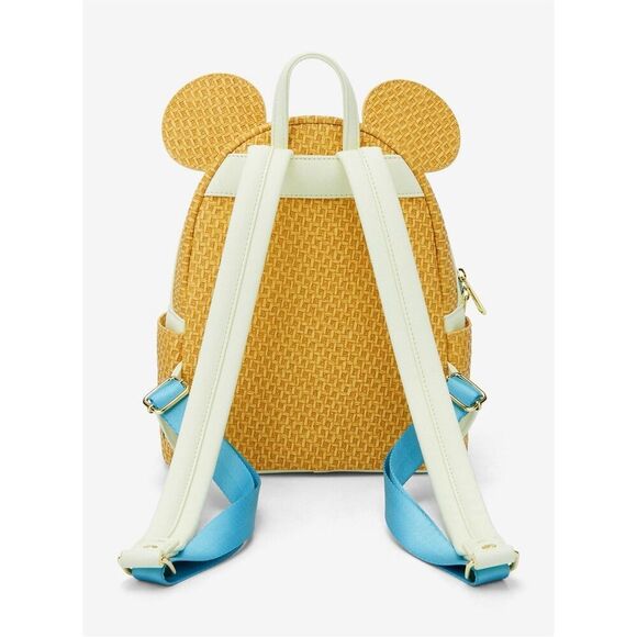 Loungefly Disney Minnie Mouse Raffia Floral Ears Mini Backpack main image 5